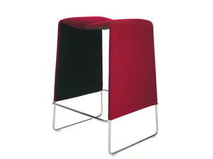 LAZY '05 - Sled base high fabric stool _ B&B Italia